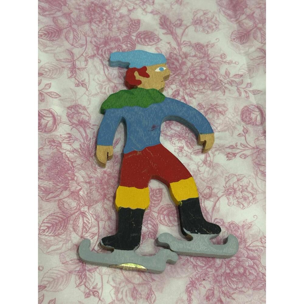 Vintage 1979‎ William Accorsi Wooden Ice Skater Wall Art [COPY]